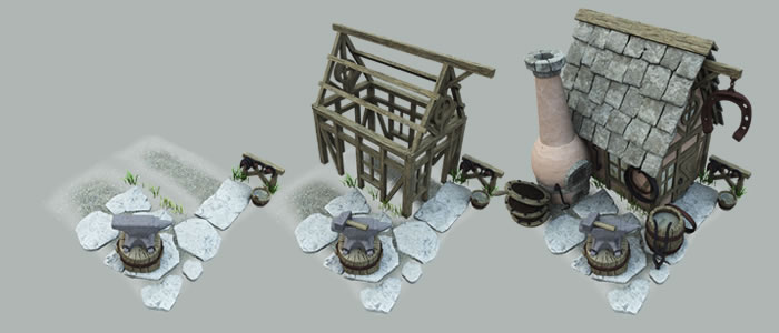 Medieval Blacksmith 3D Model