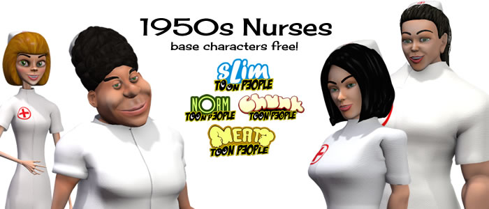 Fedoraville 3D Nurses