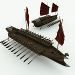 Orc Warship 3D Model in Mirye Store