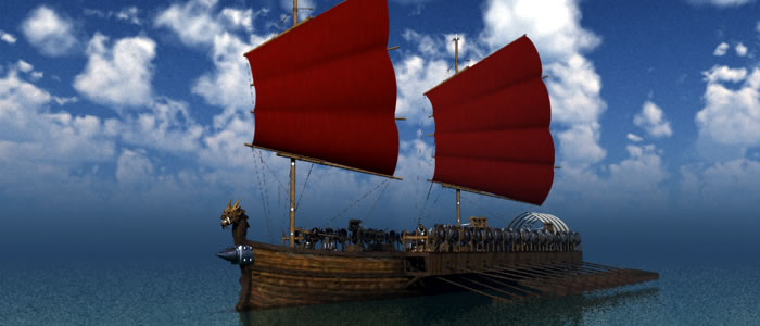 Orc Warship 3D Model