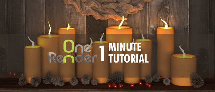 OneRender One Minute 3D Tutorial