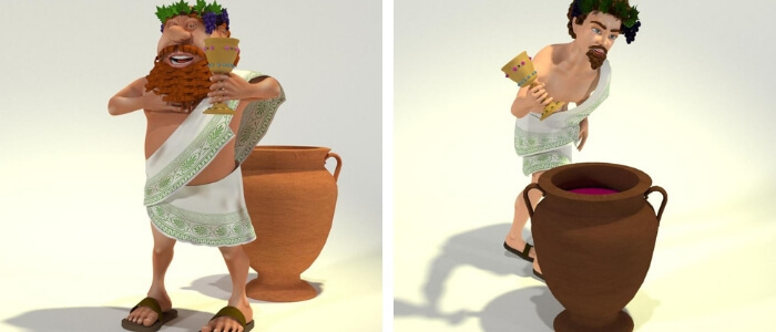 Young Toon Dionysus for Poser & DAZ Studio, Plus Bundle with “Old” Toon Dionysus